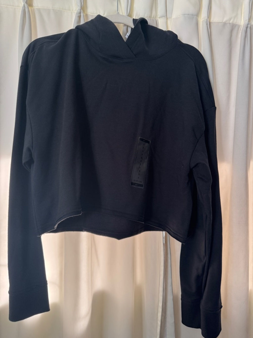 Nike Black Cropped Hoodie Sweatshirt - Women's NTW